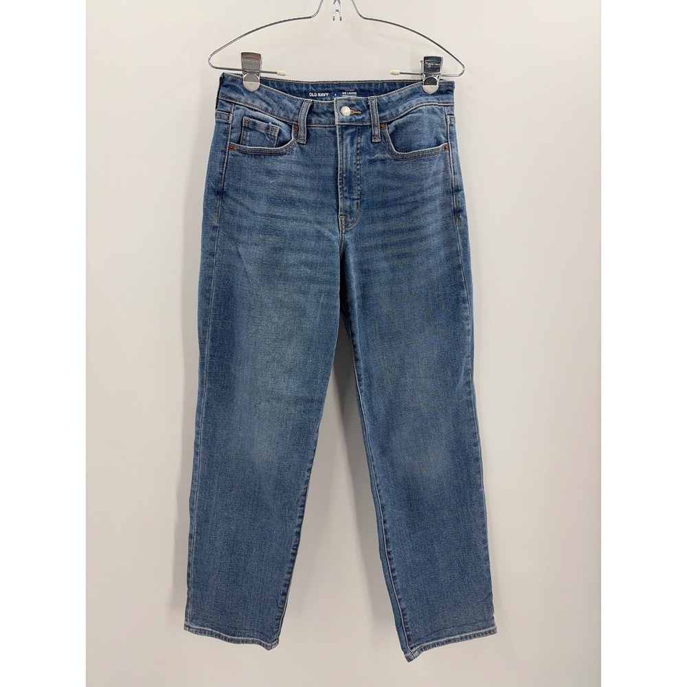 Old Navy Women High-Rise OG Loose Jeans Courtney Medium Wash Size 4 846874-00